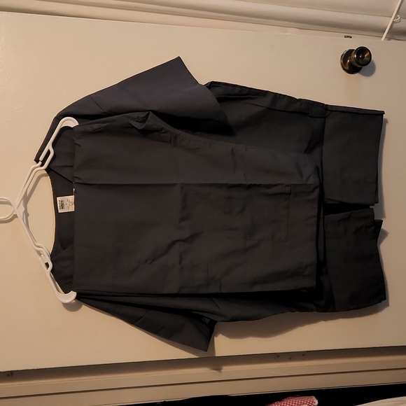 3XL Pewter Gray Scrub Set - Picture 1 of 6